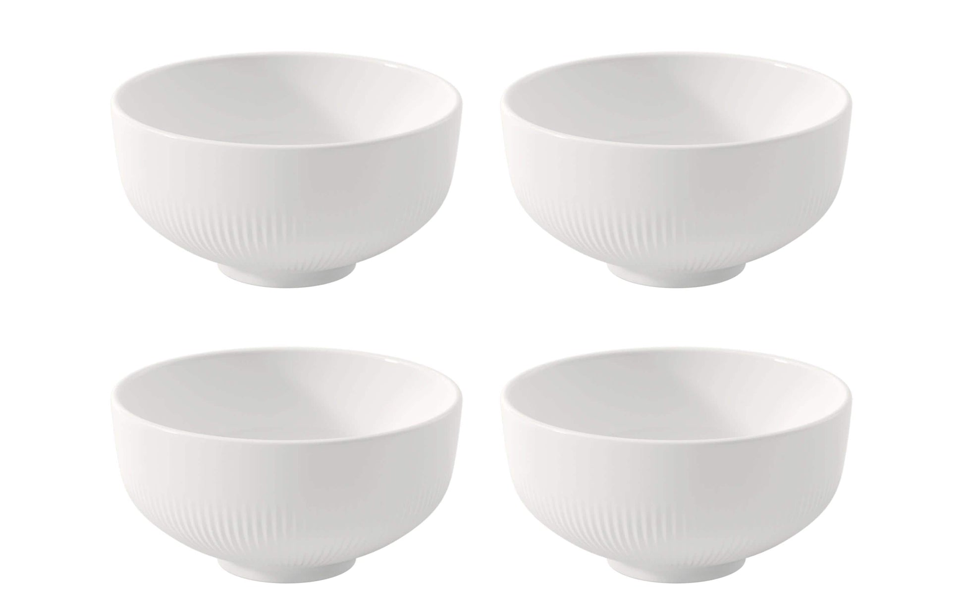 Villeroy & Boch Afina Schüssel – 0,35 l, Porzellan, weiss, 4 Stück