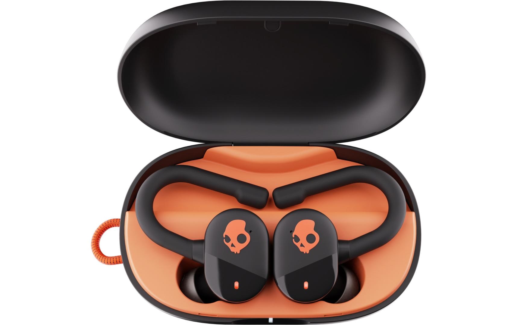 Skullcandy Push Play Active TWS In-Ear – Stereo, mit Ladecase, Schwarz/Orange, BT 5.3