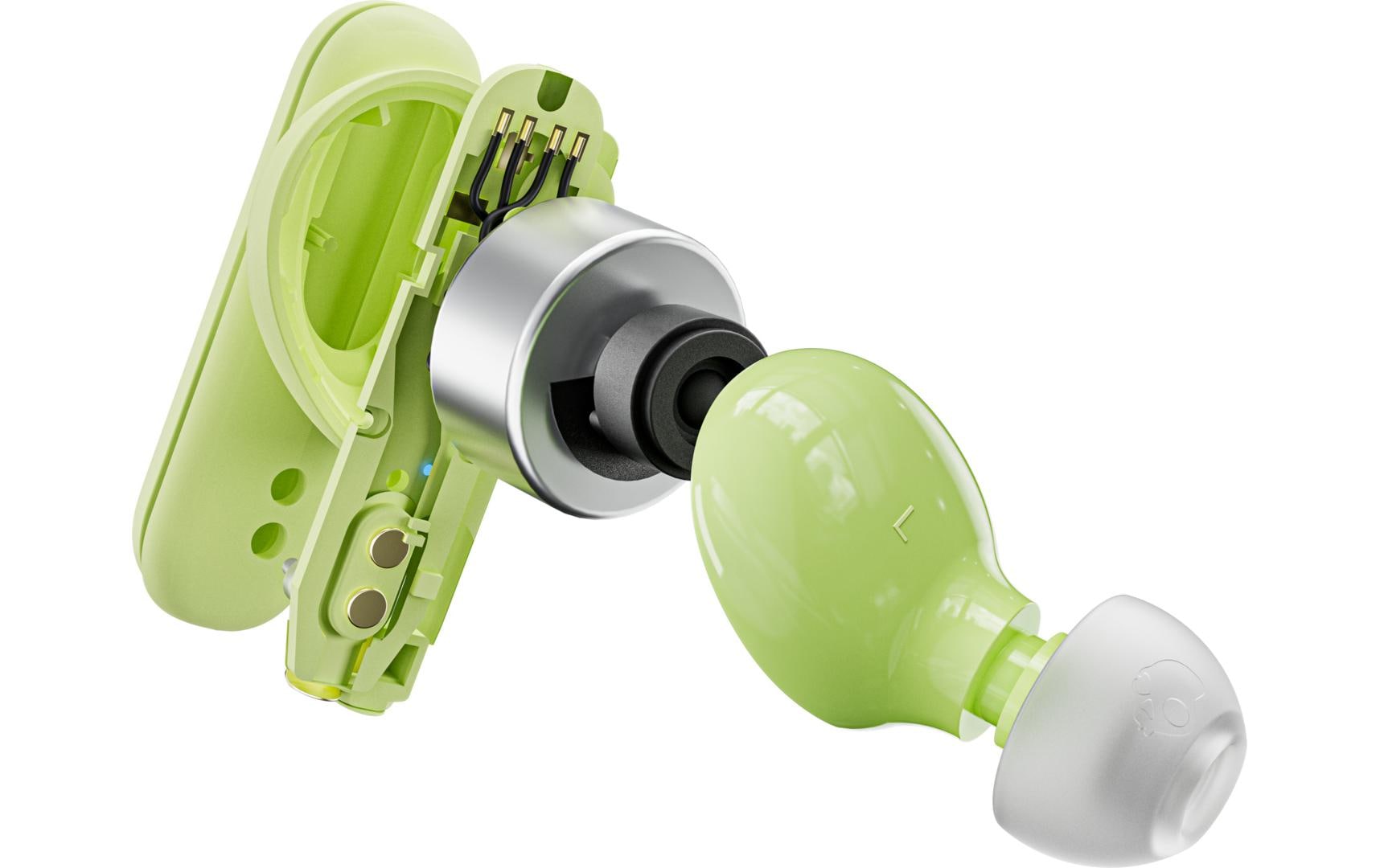 Skullcandy Smokin Buds TWS In-Ear – Stereo, mit Ladecase, Grün, BT 5.2