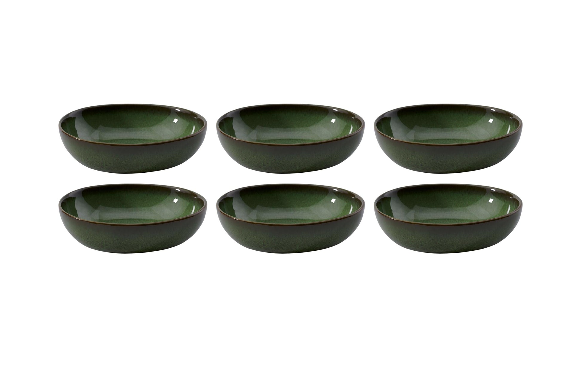 Villeroy & Boch Müslischale – Steingut, Grün, 6 Stück