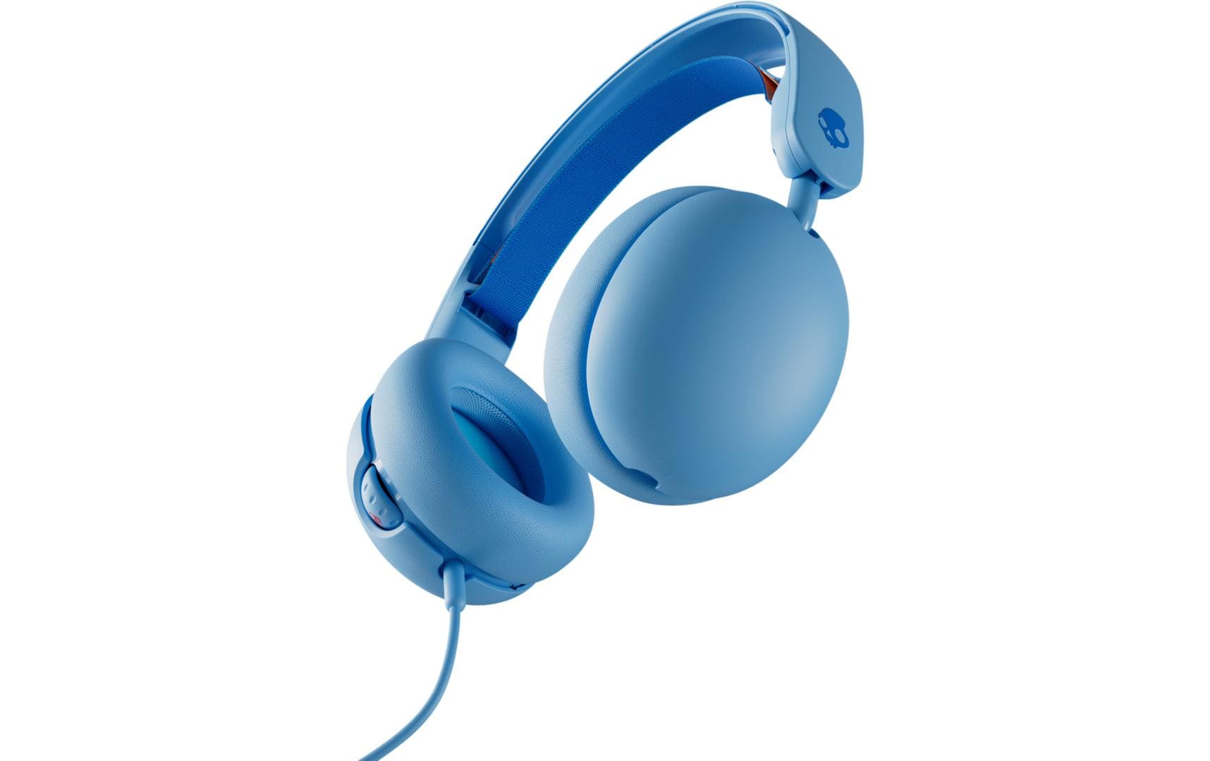 Skullcandy Groom Kids Kinderkopfhörer – Over-Ear, 3,5 mm Klinke, 85 dB Lautstärke-Limit, Blau