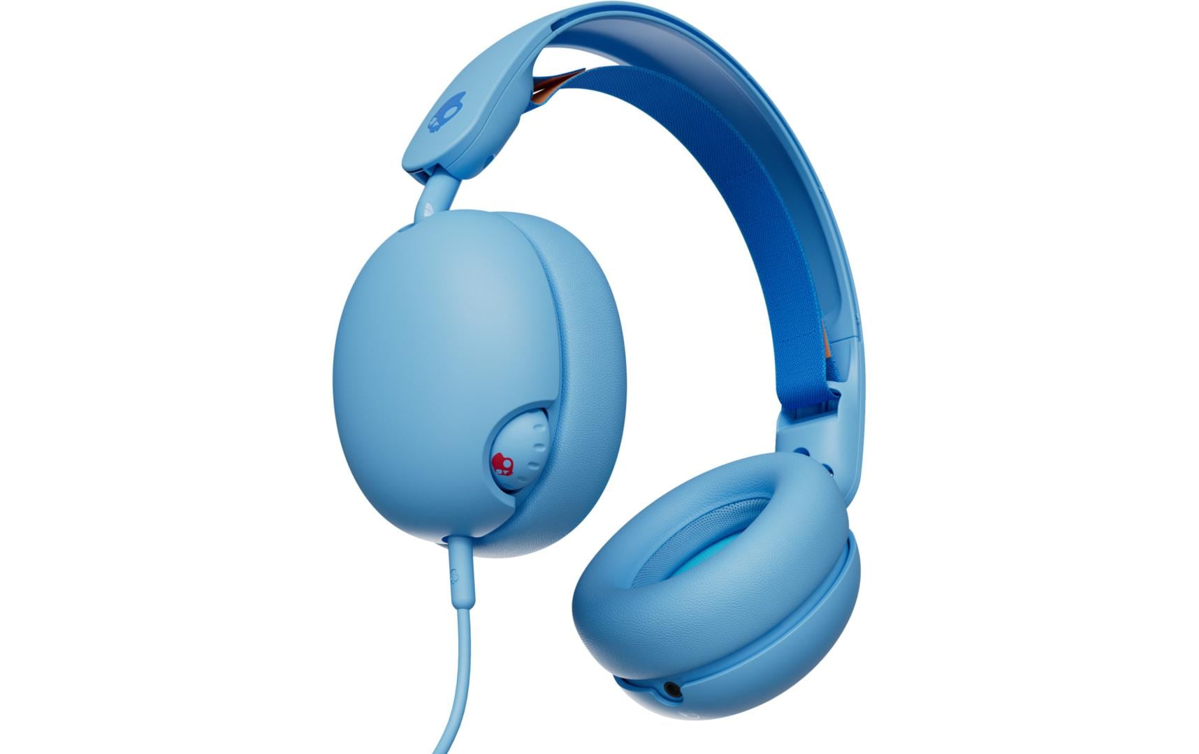 Skullcandy Groom Kids Kinderkopfhörer – Over-Ear, 3,5 mm Klinke, 85 dB Lautstärke-Limit, Blau
