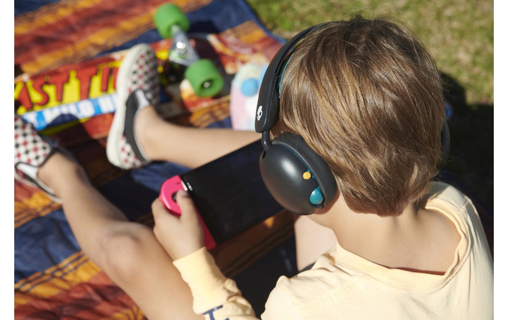 Skullcandy Groom Kids Kinderkopfhörer – Over-Ear, 3,5 mm Klinke, Schwarz