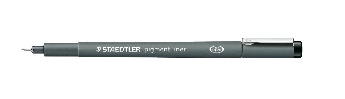 Staedtler Pigment Liner Fineliner 0,3 mm – schwarz – wasserfest, dokumentenecht