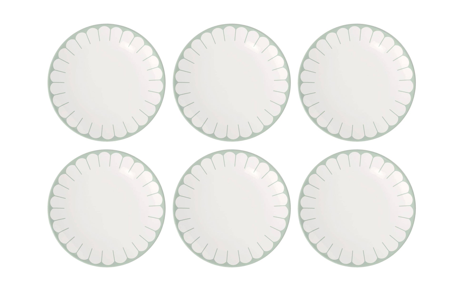 Villeroy & Boch Fleur Speiseteller – Porzellan, Grün, Rund