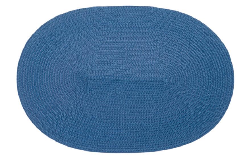 d-c-fix Tischset – oval, PP, blau, 44 × 29 cm