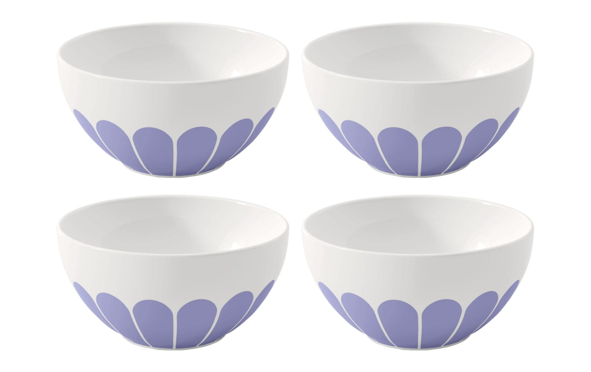 Villeroy & Boch Müslischale – Porzellan, Blau, 4 Stück