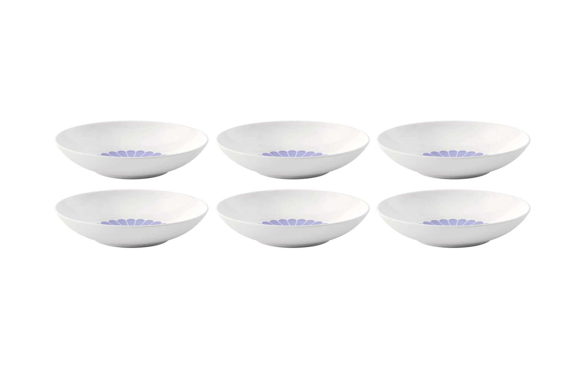 Villeroy & Boch Fleur bleu Pastaschale – Porzellan, blau, rund, 6 Stück