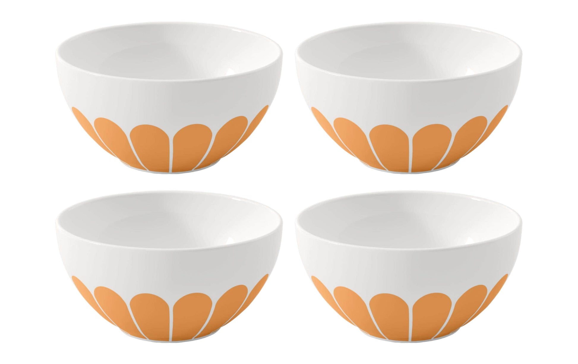 Villeroy & Boch Fleur Soleil Müslischale – Porzellan, Gelb, 4 Stück