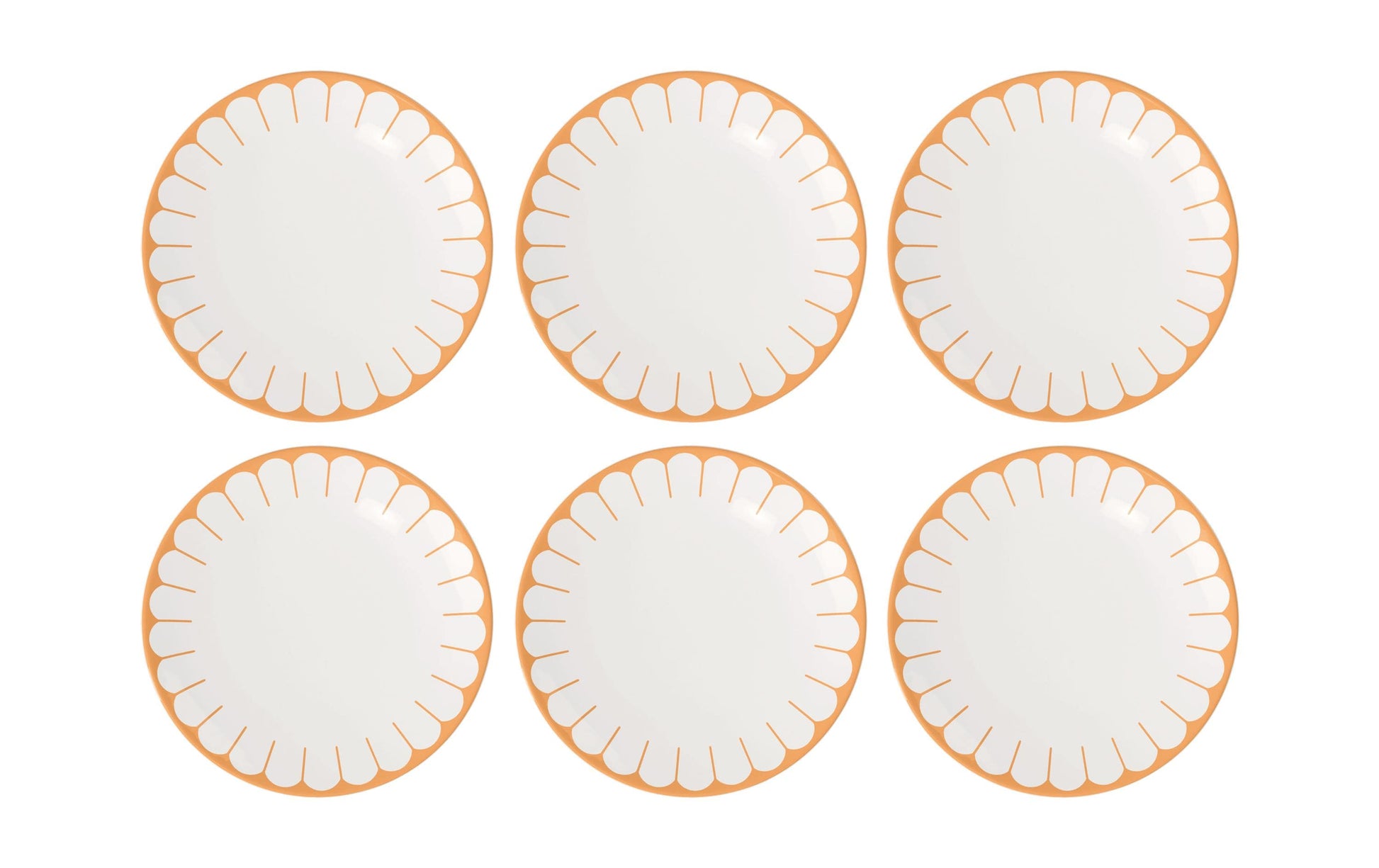 Villeroy & Boch Fleur Soleil Speiseteller – Porzellan, Gelb, Rund, 6 Stück