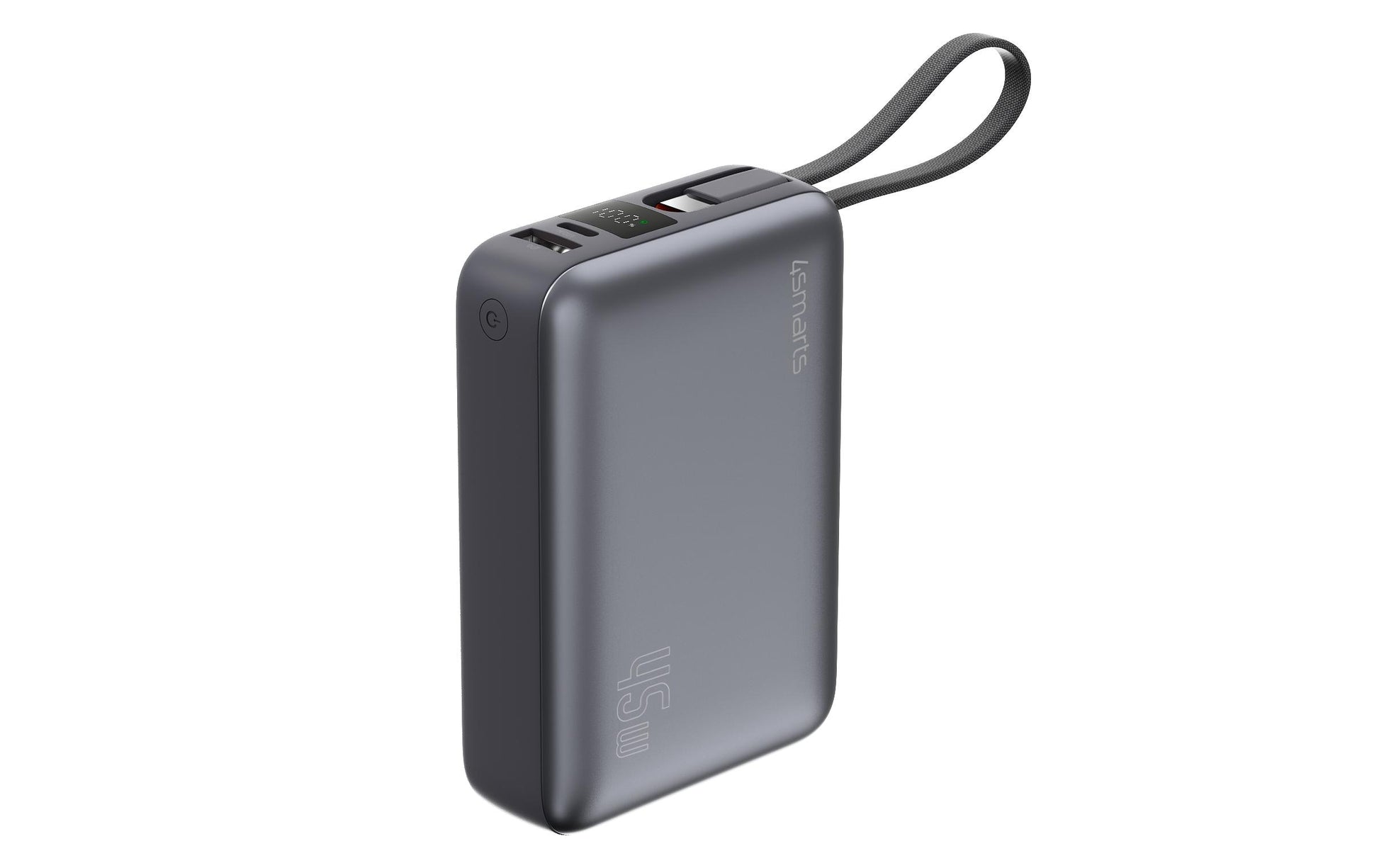4smarts Enterprise Compact – Powerbank – 20000 mAh, PD 45 W, Anschlüsse: 1× USB-C, 1× USB-A, Grau