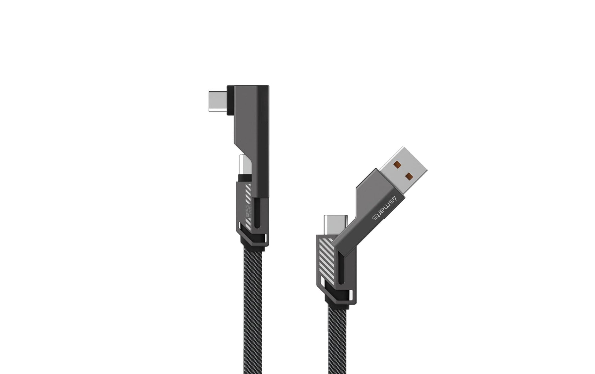 4smarts USB-A auf USB-C Kabel – USB 2.0 (480 Mbit/s) – 1,5 m – PD 240 W – für Nintendo Switch, Smartphone, L