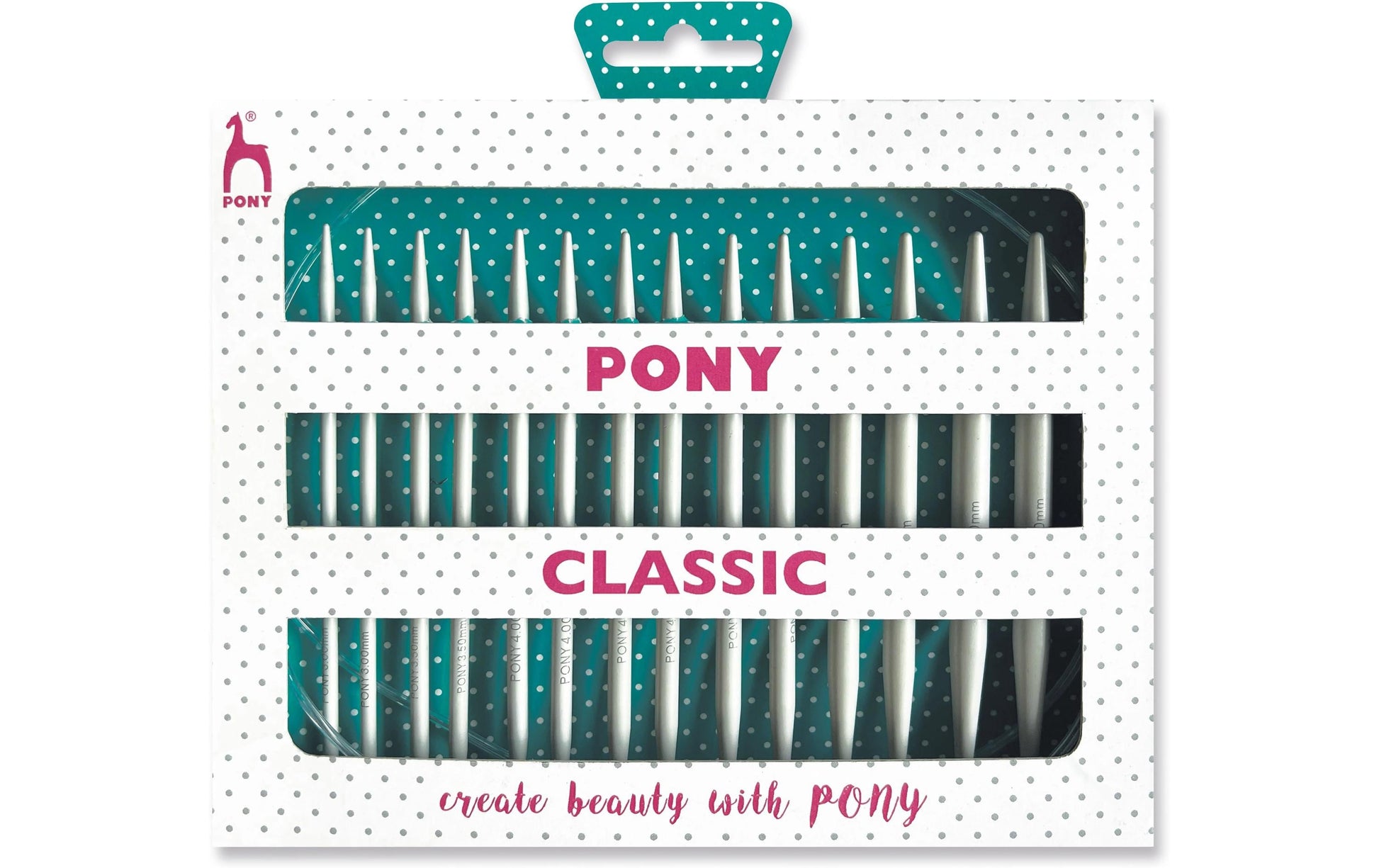 Pony 48426 Häkelnadel-Set – 3–7 mm, 14 Stk., Aluminium