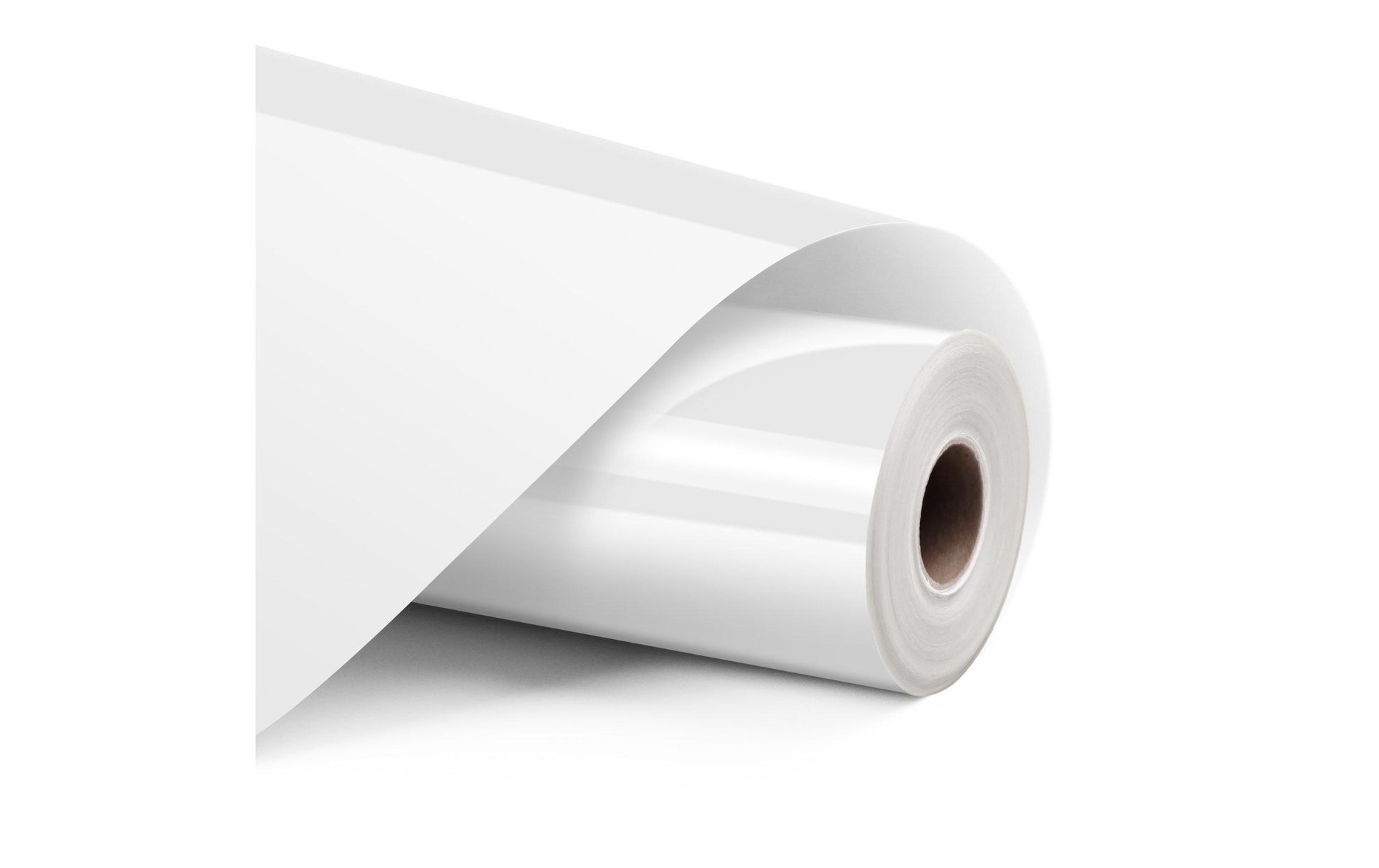 LOKLiK Vinylfolie (selbstklebend), Weiss, Glänzend, 30,5 cm × 1,8 m, 1 Rolle