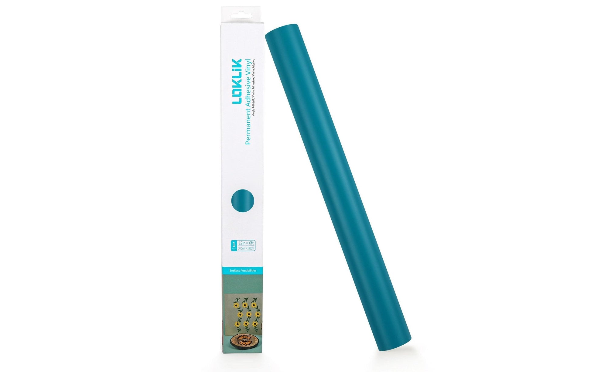LOKLiK Vinylfolie matt Türkis – 30,5 × 180 cm – 1 Rolle