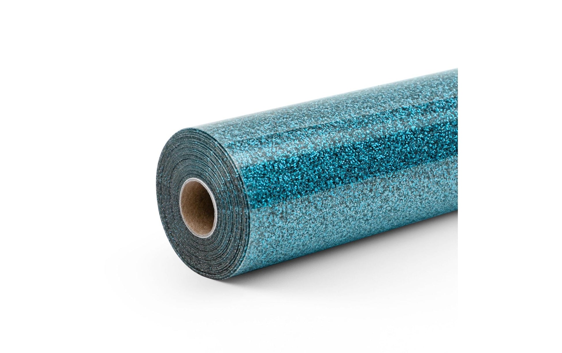LOKLiK Aufbügelfolie (HTV), Hellblau, Glitzer, 30,5 cm × 1,8 m, 1 Rolle