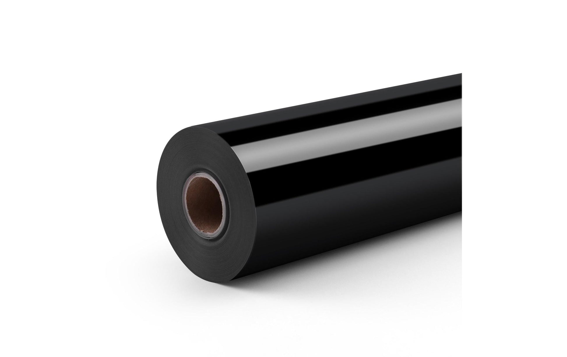 LOKLiK Aufbügelfolie (HTV), Schwarz, Glänzend, 30,5 × 180 cm, 1 Rolle