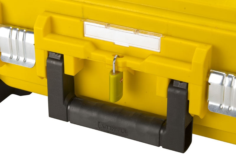 Stanley FatMax Werkzeugkoffer, 435 × 540 × 400 mm, Fiberglas, gelb, mit Trolley, Lenkrollen, Sperren, 1 Stück