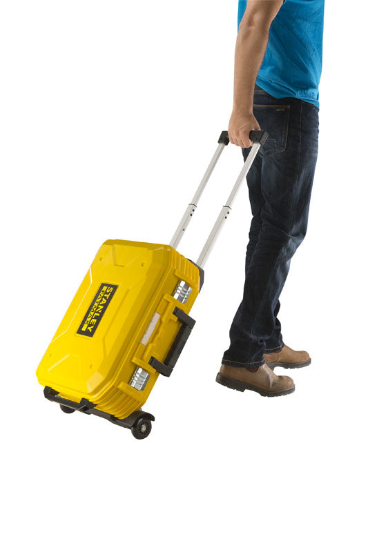 Stanley FatMax Werkzeugkoffer, 435 × 540 × 400 mm, Fiberglas, gelb, mit Trolley, Lenkrollen, Sperren, 1 Stück