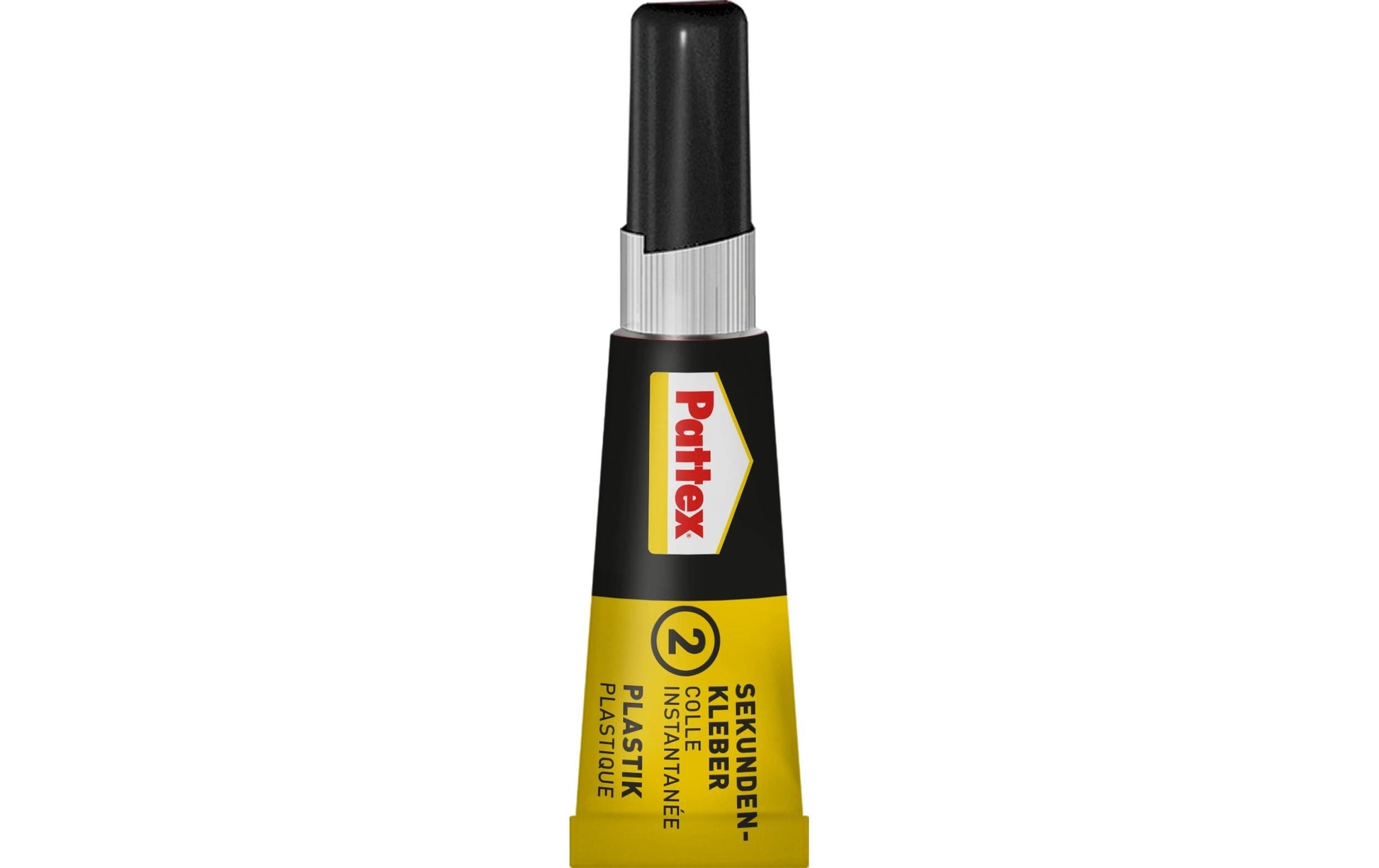 Pattex Sekundenkleber – Tube, Aktivator-Stift, permanent, transparent, schnelltrocknend, 3 g