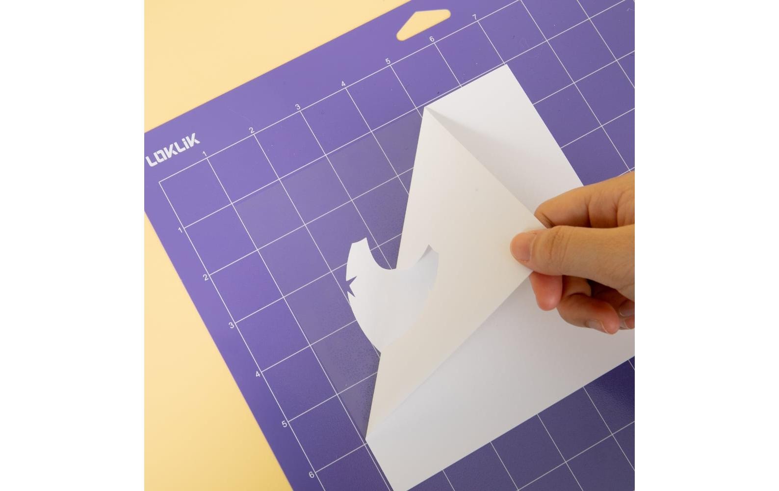 LOKLiK Plotter-Matte StrongGrip – 35,5 × 33,0 cm – violett – für Cricut Maker – 3er-Set