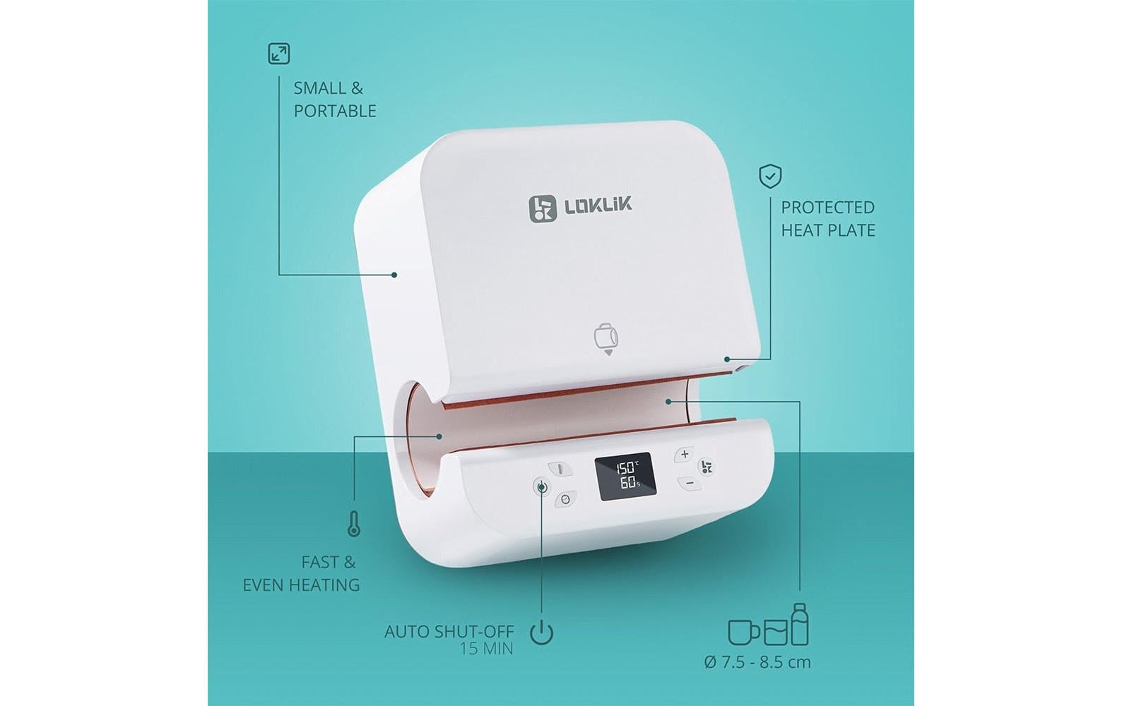 LOKLiK SG-RYJ-0202-EU-L-B2B Transferpresse – 325 × 278 mm – bis 200 °C – 540 W