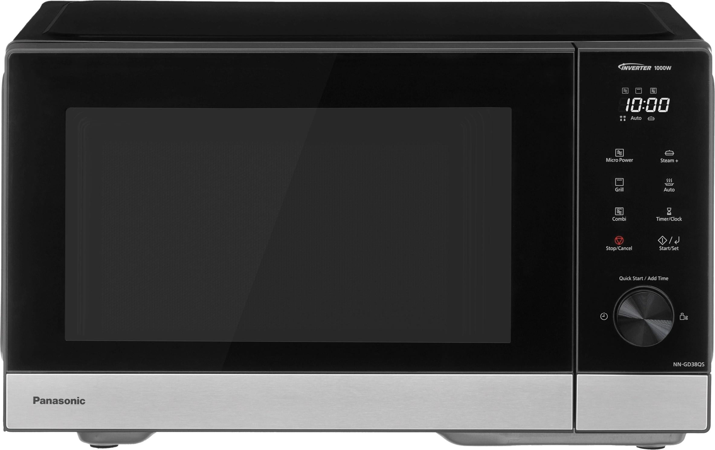 Panasonic Kombi-Mikrowelle NN-GD38QSWPG – 29 l, Grill & Inverter, 1000 W – schwarz