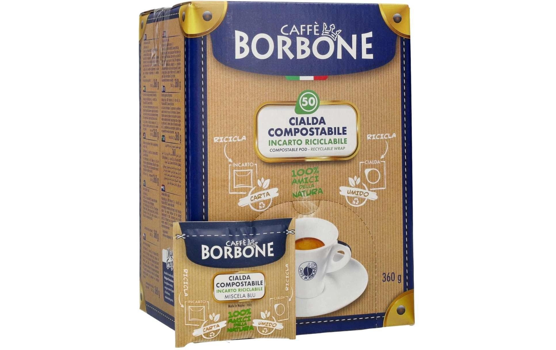 Caffè Borbone Blue Blend – Kaffeepads für E.S.E. – Ristretto, 50 Pads