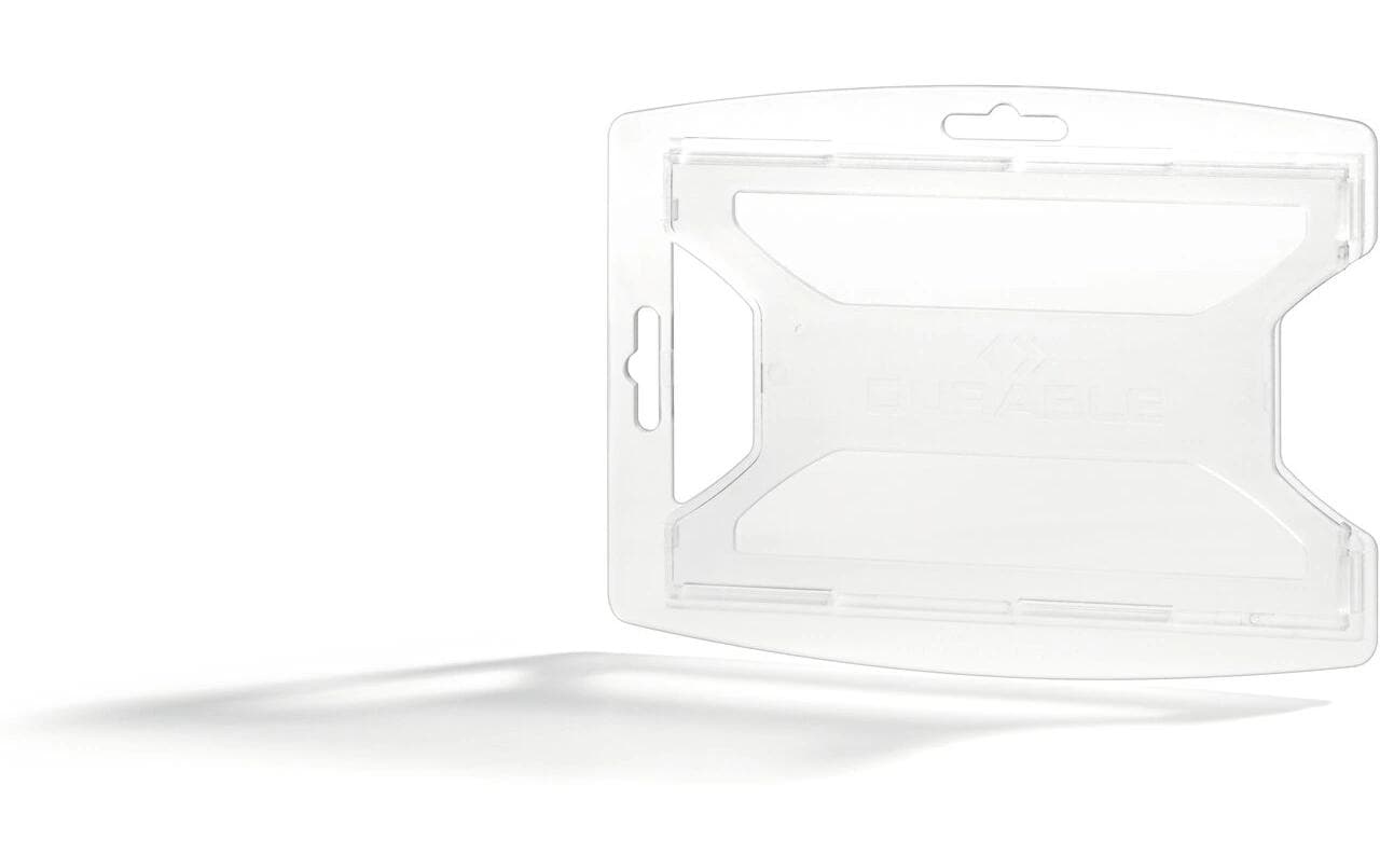 Durable Ausweishalter reXycle – für 85×54 mm Karten – hoch/quer – transparent – Polypropylen (PP)