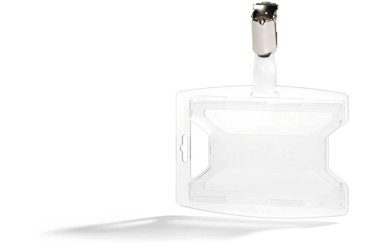 Durable Namensschild-Halterung, für Karten 85 × 54 mm, Polypropylen, transparent