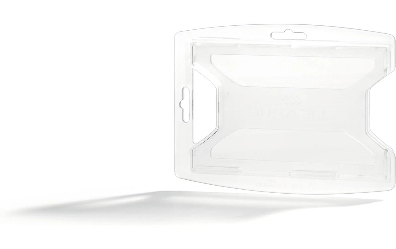 Durable Namensschild-Halterung, für Karten 85 × 54 mm, Polypropylen, transparent