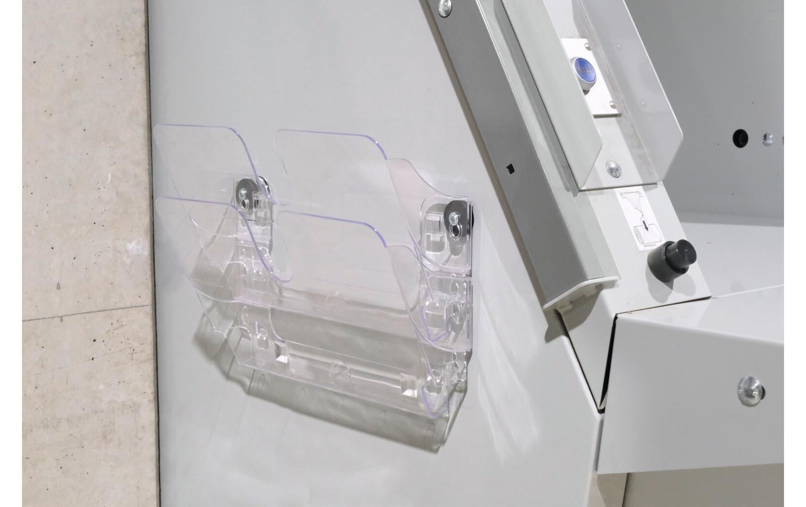 Durable Wandprospekthalter Flexiplus 2 – für A4 – 2 Fächer – Querformat – magnetisch – transparent