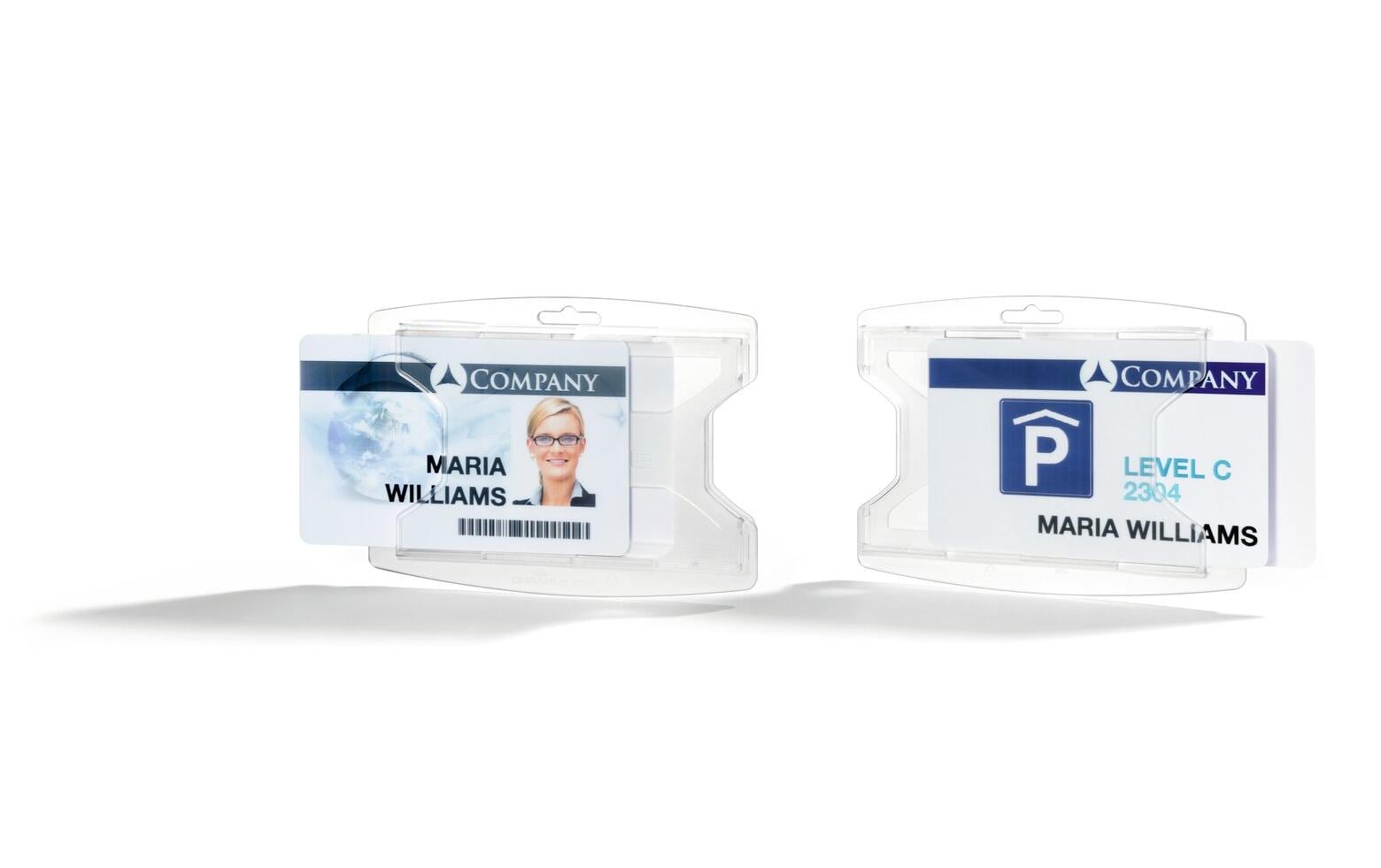 Durable Namensschild-Halterung, für Karten 85 × 54 mm, Polypropylen, transparent