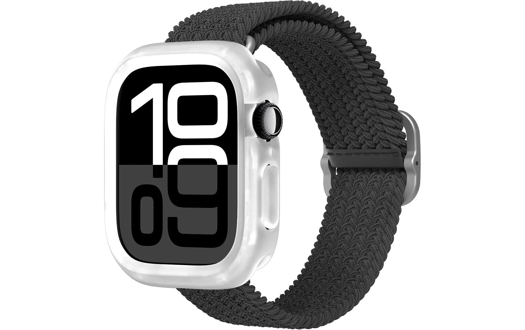 RhinoShield CrashGuard NX Backcover – für Apple Watch Series 10 (46mm), TPE, Transparent, schmutzabweisend