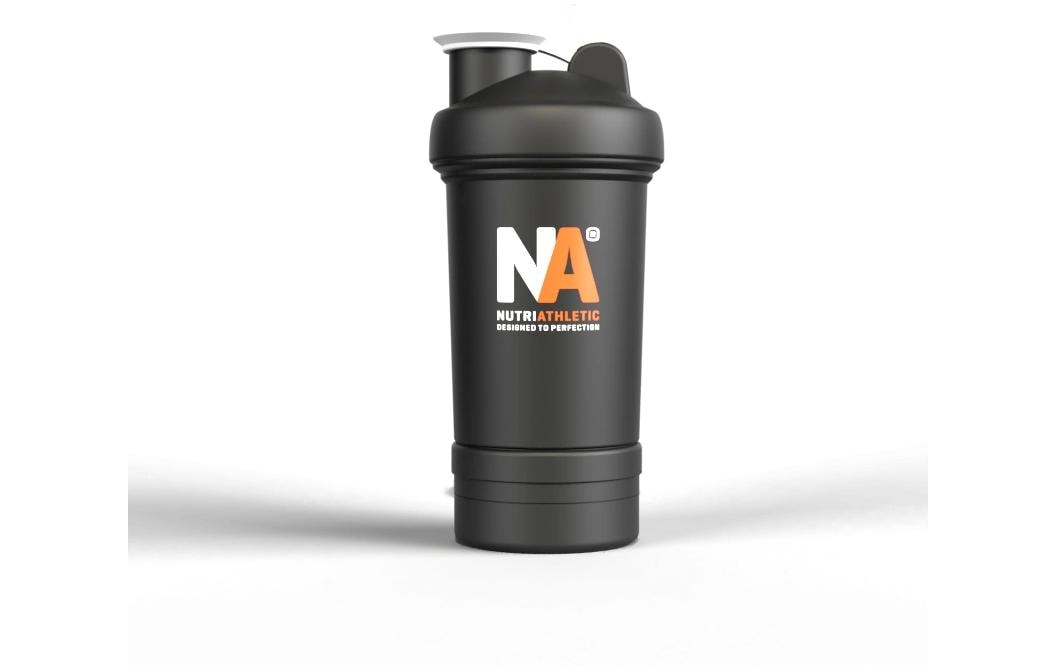 NUTRIATHLETIC Shaker 500 ml – BPA-frei, Kunststoff, Schraubdeckel