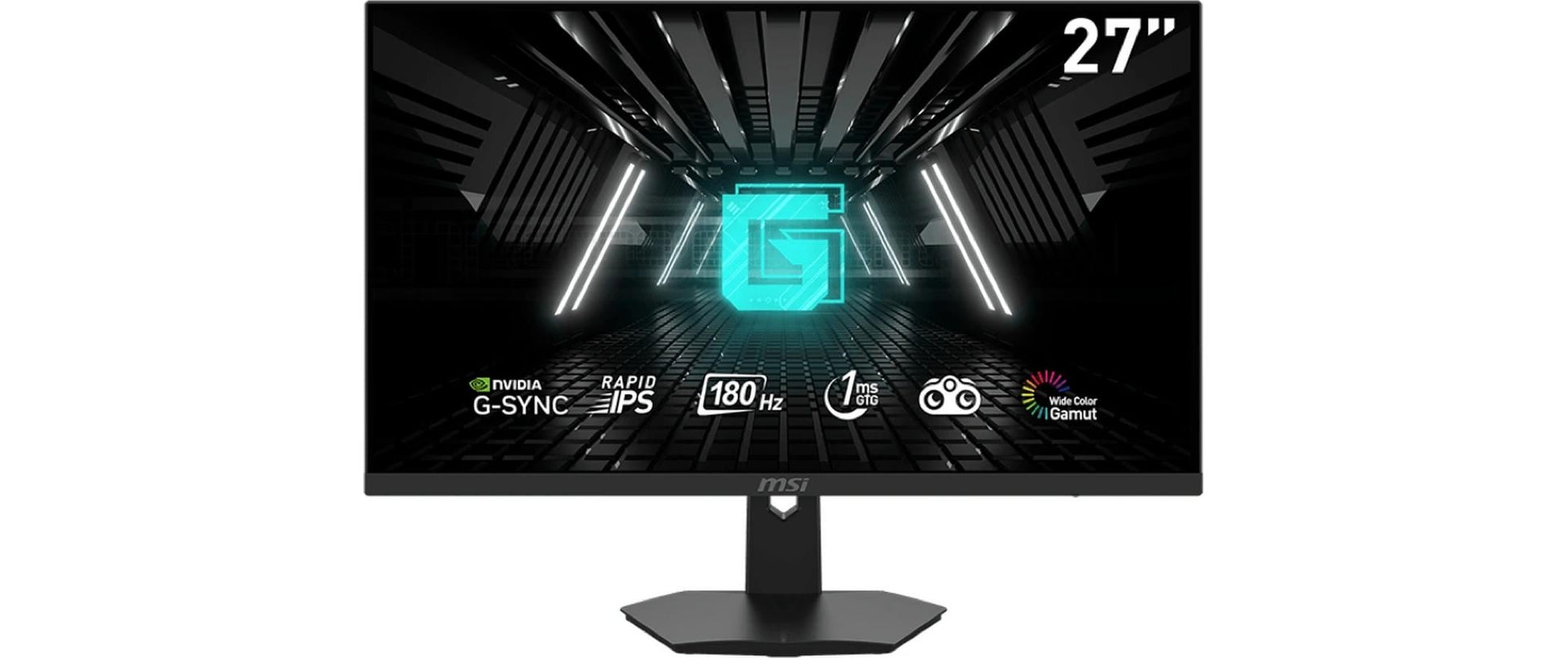 MSI G274FDE – Monitor, 27", 1920 × 1080 (Full HD), IPS, 180 Hz, 250 cd/m², G-Sync, VESA 75 × 75, Schwarz
