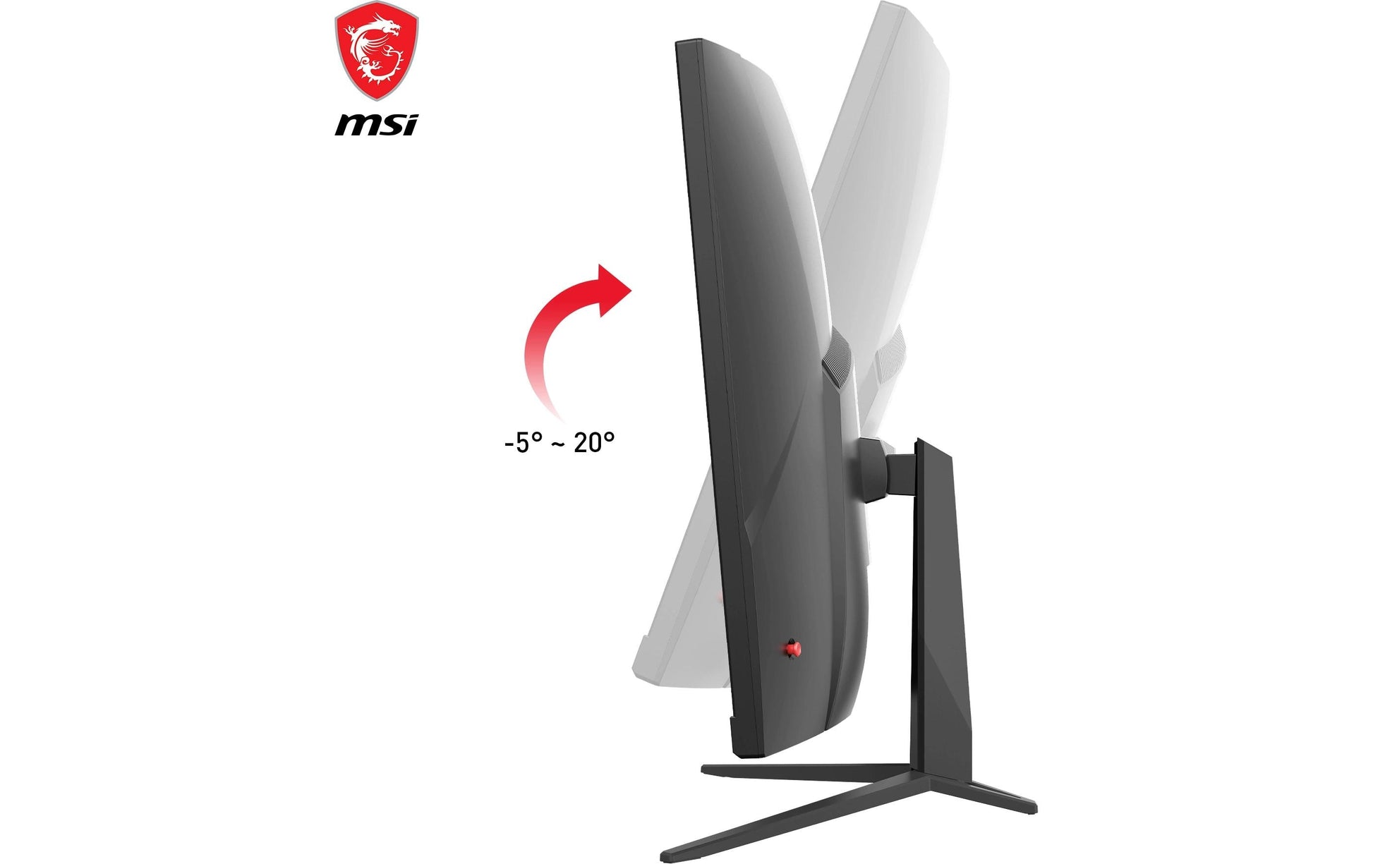 MSI G32C4XDE – Monitor, 31,5", VA, 250 Hz, 300 cd/m², FreeSync Premium, Gebogen, VESA 100 × 100, Schwarz