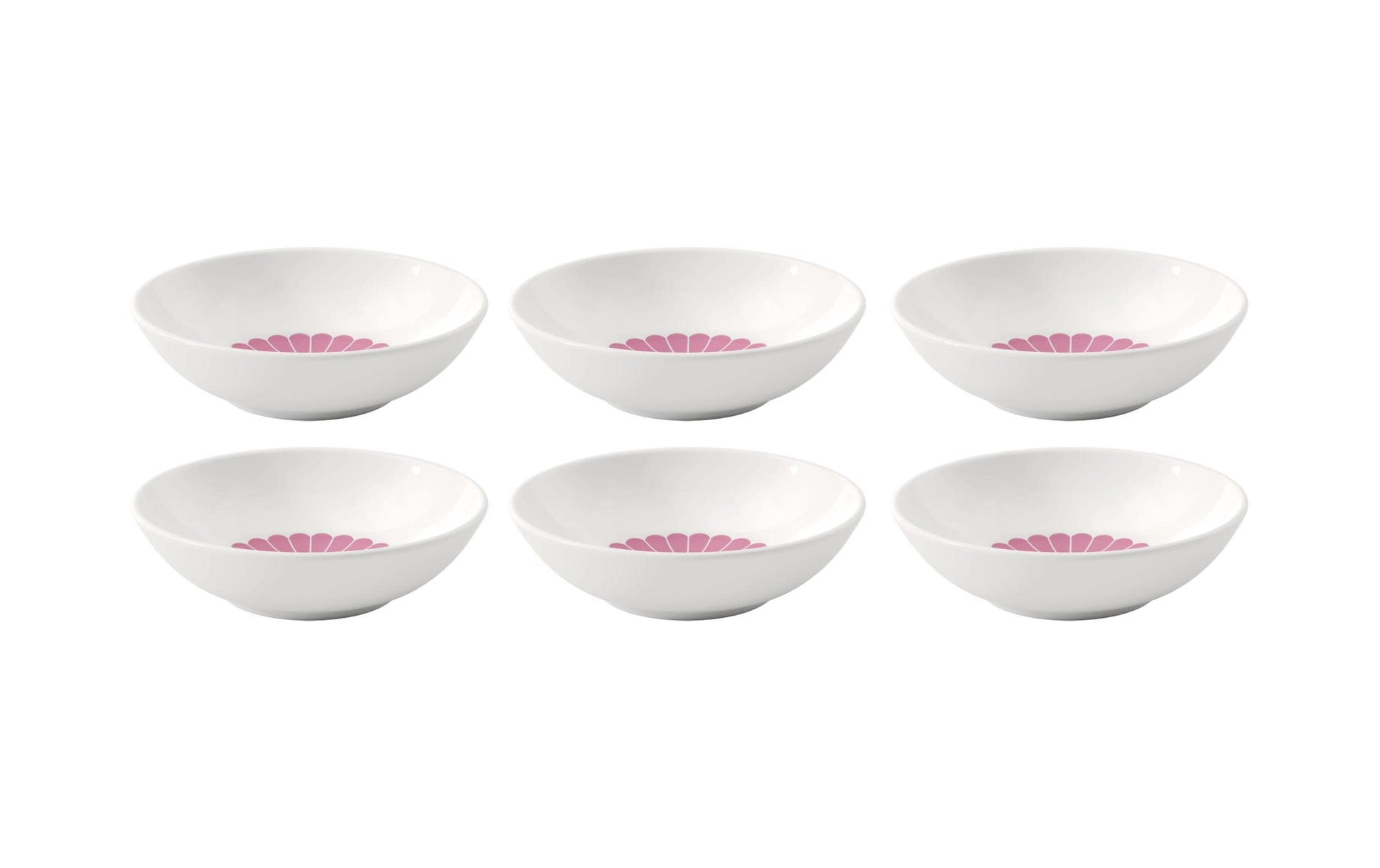 Villeroy & Boch Fleur Cassis Dessertschale – Porzellan, Pink, 6 Stück