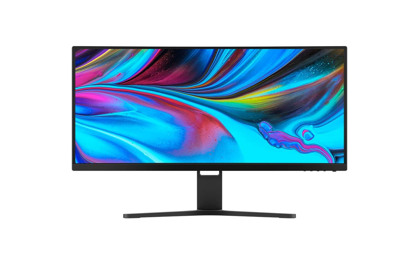 Xiaomi BHR5116GL – Monitor, 30", VA, 200 Hz, Gebogen, FreeSync Premium, VESA 100 × 100, Schwarz