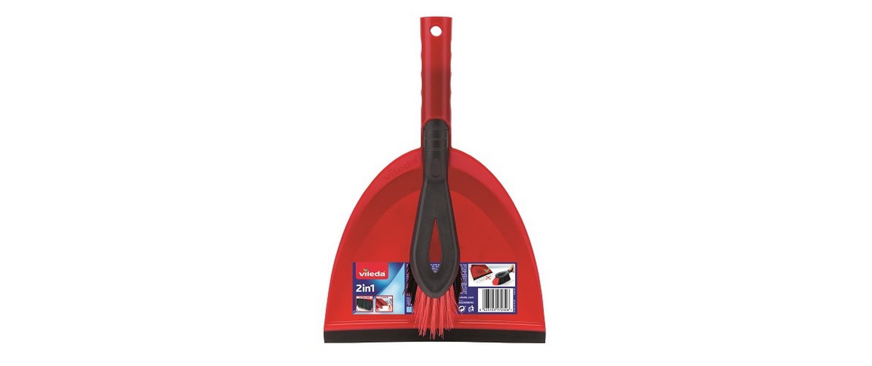 Vileda Superfeger-Set – 34,6 cm, Kunststoff, Rot, Aufhängeloch