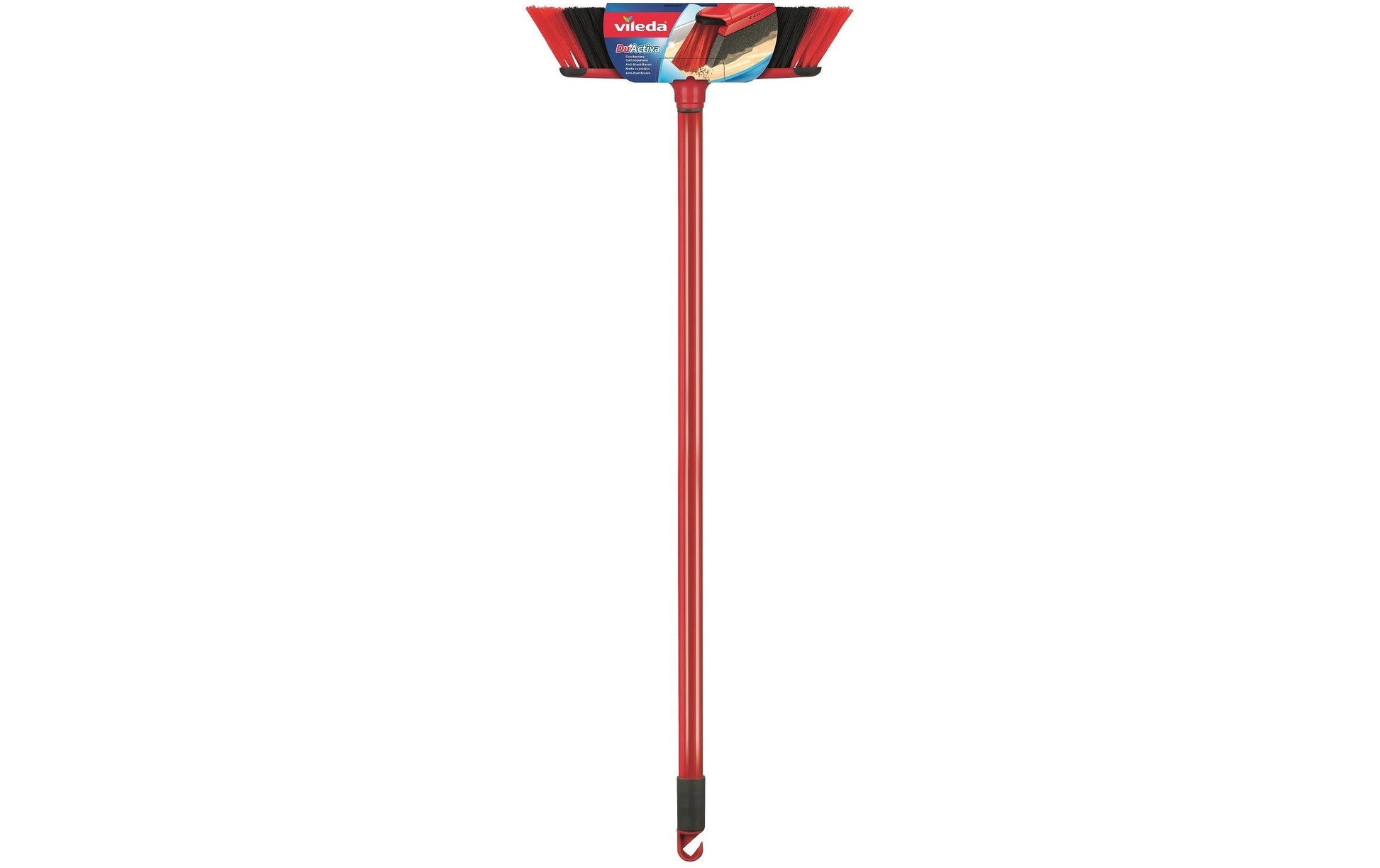 Vileda Besen Superfeger Du-Activa – Teleskopstiel 75–130 cm, Recycling-PET, Rot