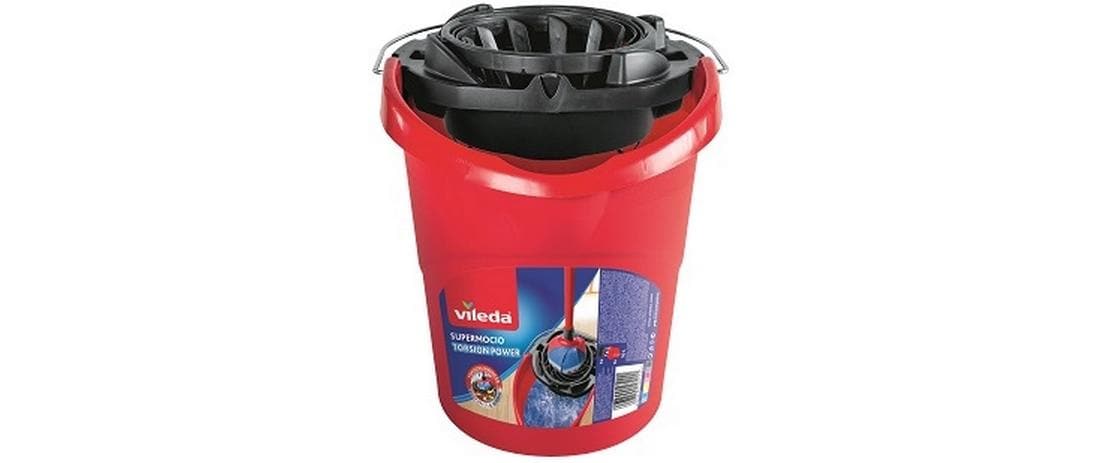 Vileda Putzeimer SuperMocio – 15 l, Kunststoff, Rot, für Mocio Wischmop-System