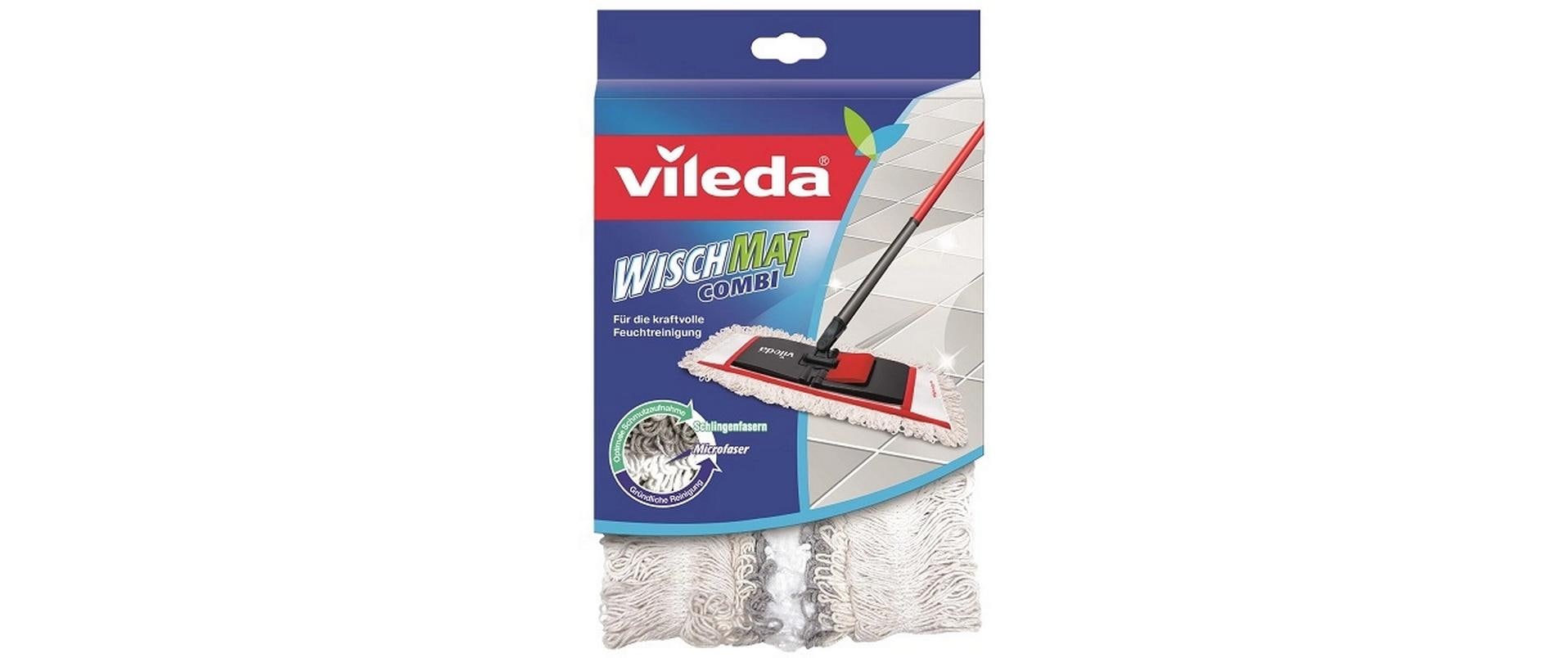 Vileda Wischbezug WischMat Combi – 1 Stk. – Mikrofaser, weiss