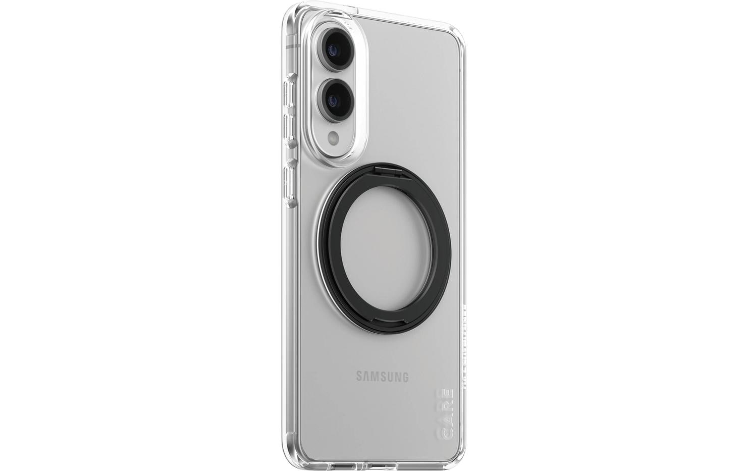 PanzerGlass Backcover – für Samsung Galaxy S25 Edge – transparent/schwarz – mit Kickstand, Qi-kompatibel