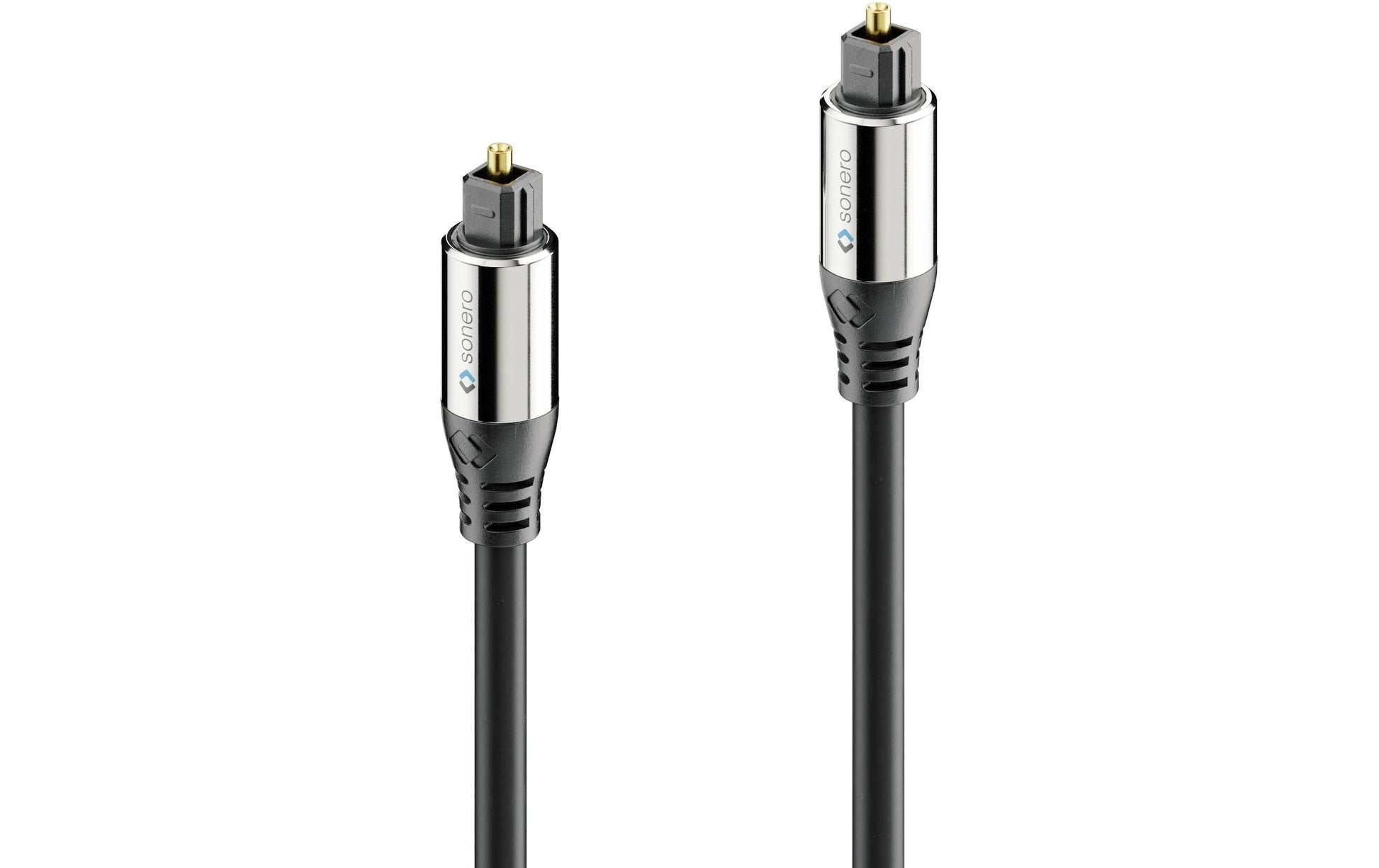Sonero Toslink-Kabel (optisch) – Toslink Stecker zu Stecker – 0,5 m, vergoldete Stecker