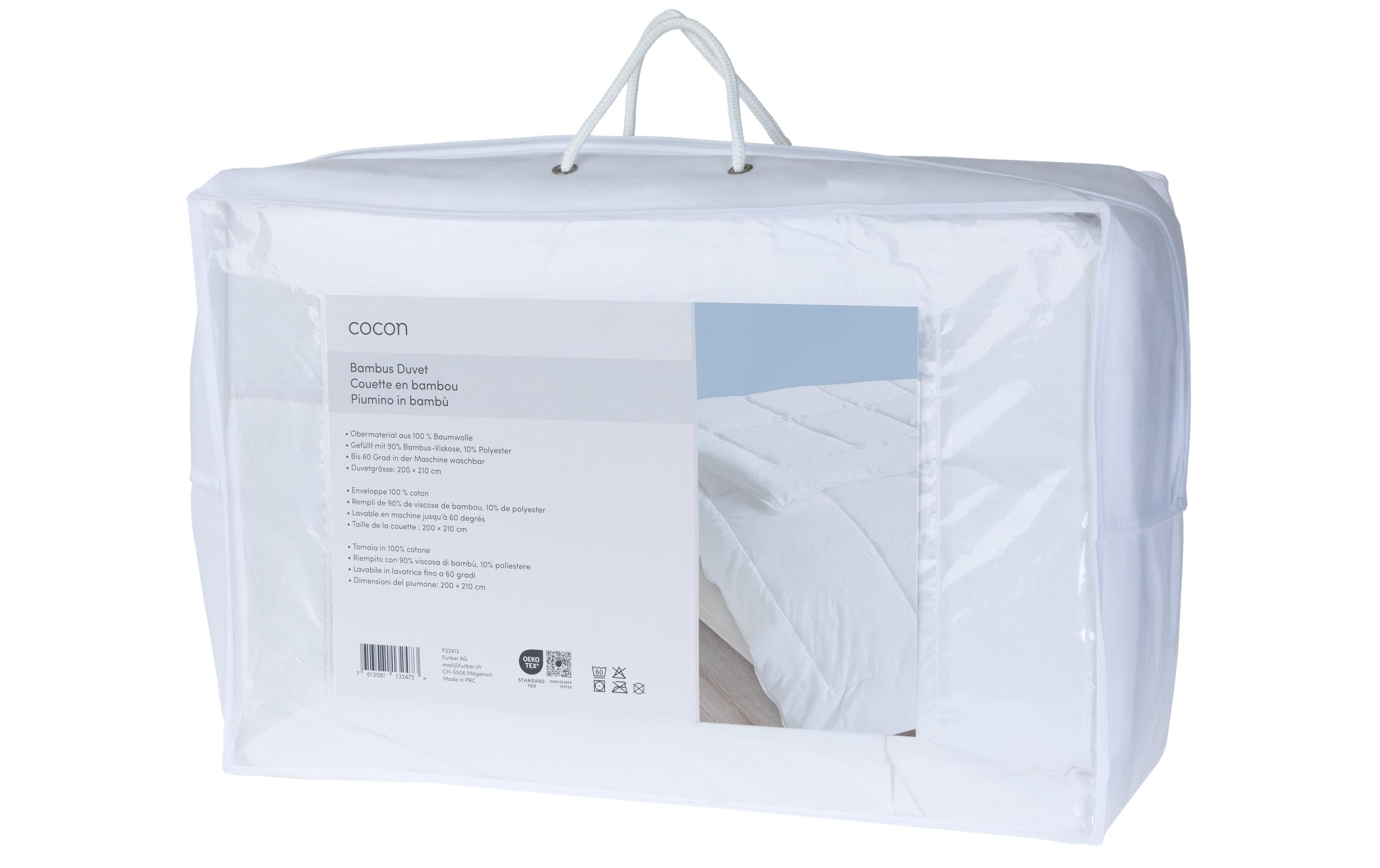 Cocon Mittel Polyester-Duvet – 200 × 210 cm
