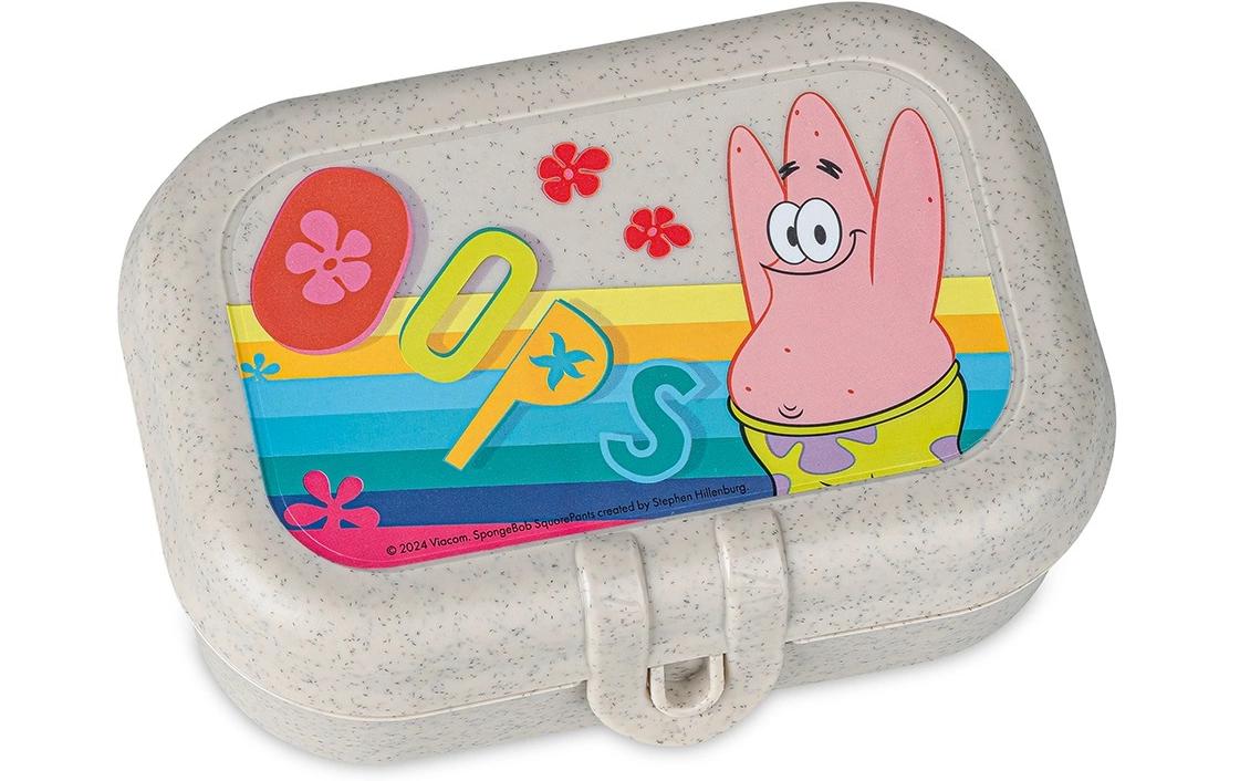 koziol PATRICK – Lunchbox, Biokunststoff, beige, SpongeBob, 3er Set