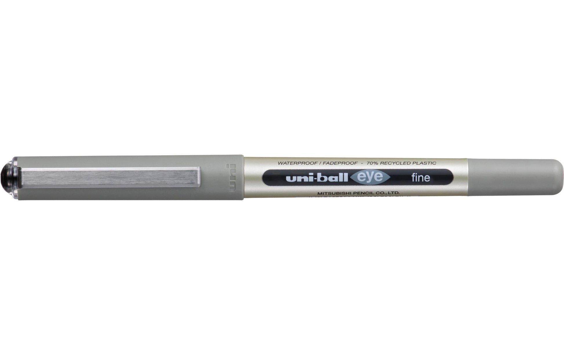 Uni-Ball eye fine ECO – Tintenroller, dokumentenecht, mit Kappe, 0,5 mm, schwarz