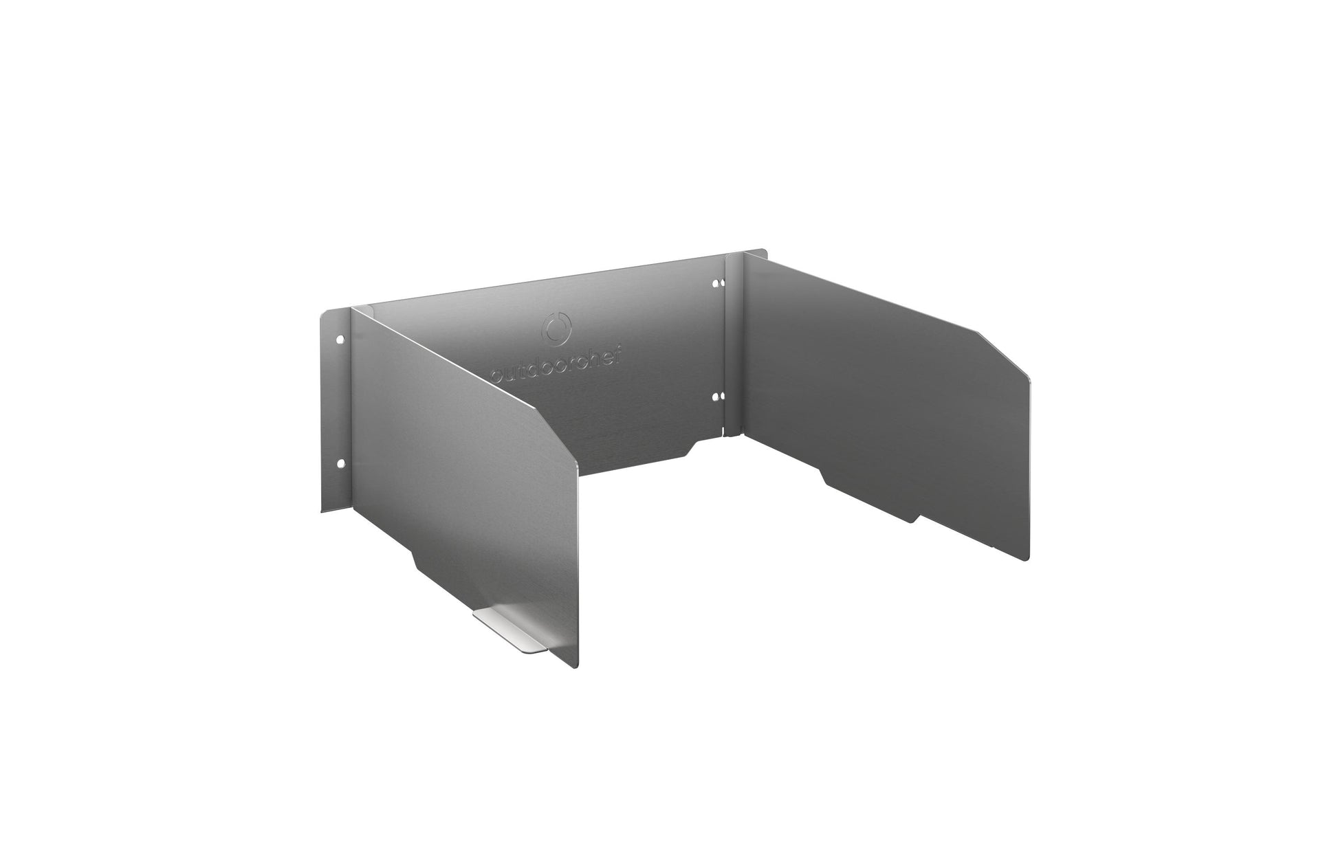 OUTDOORCHEF Spritzschutz 18.213.01 – 34,0 × 30,8 × 13,8 cm, für Grill, Edelstahl