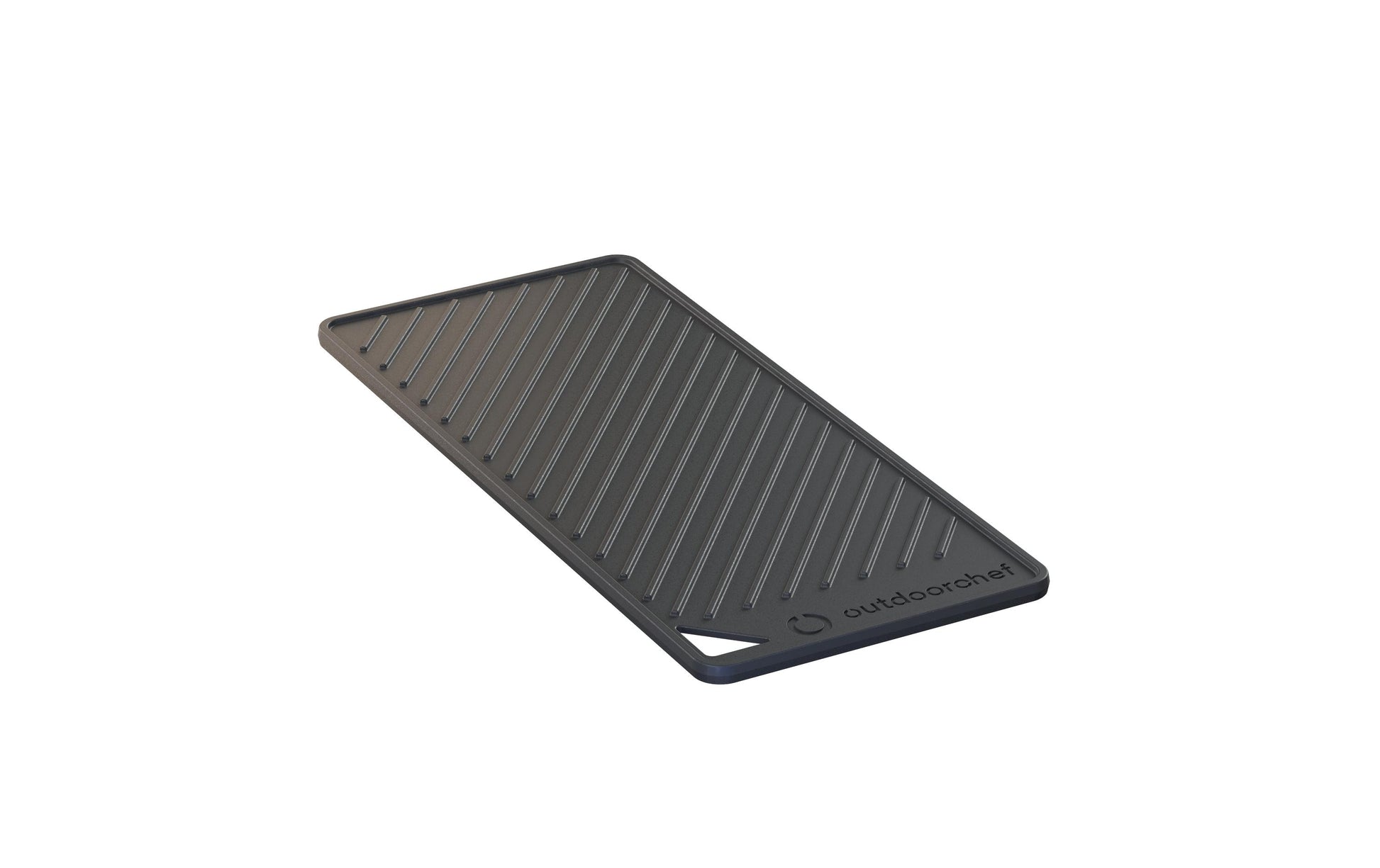 OUTDOORCHEF Grillplatte HEAT – 19,5 × 43,5 × 1,2 cm, Gusseisen, Schwarz